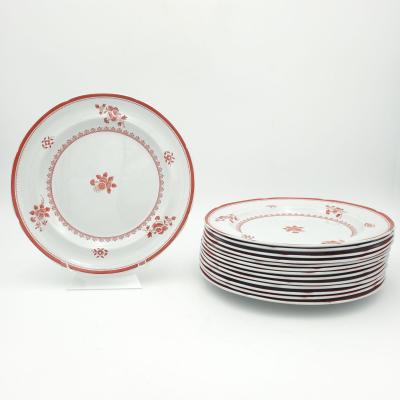 Set of Fourteen Spode Gloucester Dinner Plates England circa 1920