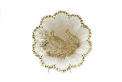 Set of French Victorian Limoges Porcelain Plates