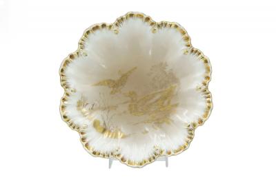 Set of French Victorian Limoges Porcelain Plates
