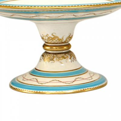 Set of French Victorian Porcelain Dessert Dishes