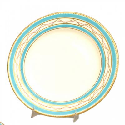 Set of French Victorian Porcelain Dessert Dishes