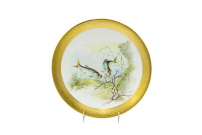 Set of French Victorian Porcelain Dinner Plates