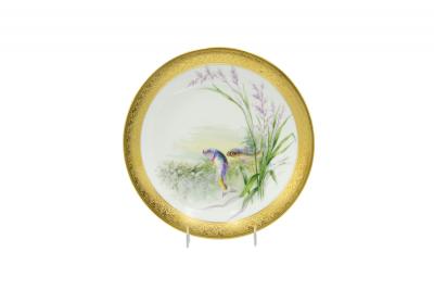 Set of French Victorian Porcelain Dinner Plates