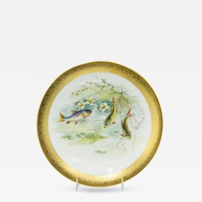 Set of French Victorian Porcelain Dinner Plates