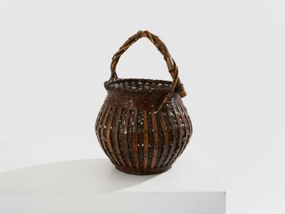 Set of Ikebana Bamboo Baskets Maeda Chikub sai Meiji Period
