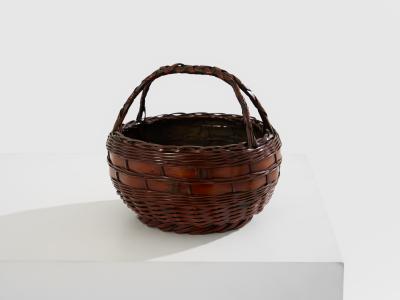 Set of Ikebana Bamboo Baskets Maeda Chikub sai Meiji Period
