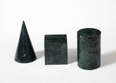 Set of Lacquered Vellum Drawing Forms Desk Accessories Italy 20th C 