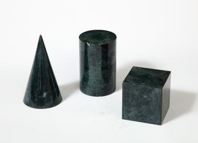 Set of Lacquered Vellum Drawing Forms Desk Accessories Italy 20th C 