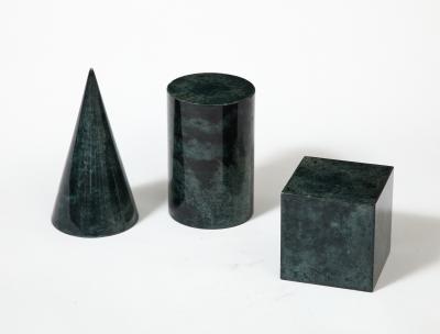 Set of Lacquered Vellum Drawing Forms Desk Accessories Italy 20th C 