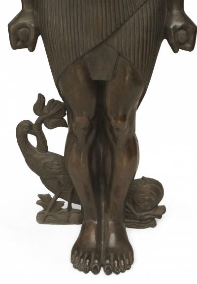 Set of Monumental Bronze Egyptian Figures