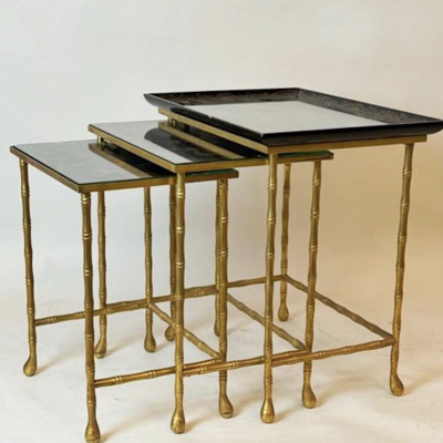 Set of Nesting Tables From Maison Jansen France 1960s