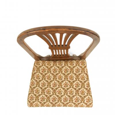 Set of Nine English Country Walnut Side Chairs