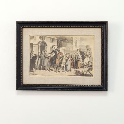 Set of Nine Engravings of The Tours of Doctor Syntax England circa 1800