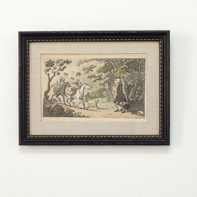 Set of Nine Engravings of The Tours of Doctor Syntax England circa 1800