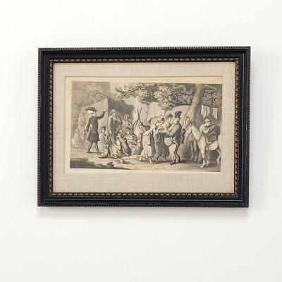 Set of Nine Engravings of The Tours of Doctor Syntax England circa 1800