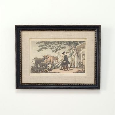 Set of Nine Engravings of The Tours of Doctor Syntax England circa 1800