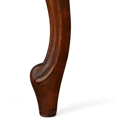 Set of R gence style mahogany armchairs and side chairs