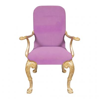Set of Seven George I Style Giltwood Dining Chairs