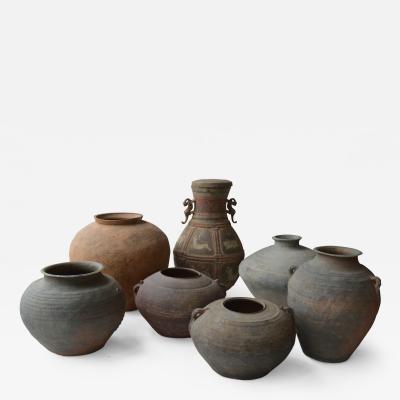 Set of Seven Zhou Dynasty Vases