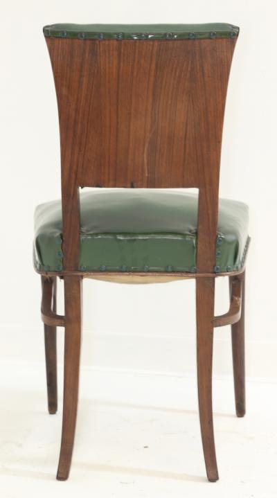 Set of Six Art Deco Dining Chairs 1930 Italy