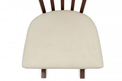 Set of Six Austrian Secessionist Mahogany Side Chairs