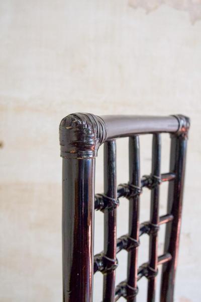 Set of Six Bamboo Chairs 1980s