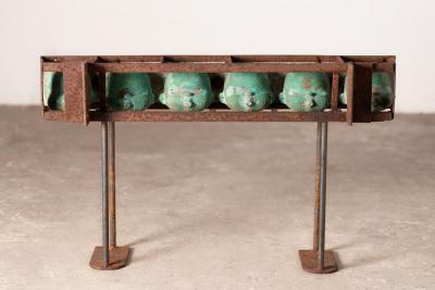 Set of Six Bronze Doll Head and set of Eight Bronze Doll Torso Molds