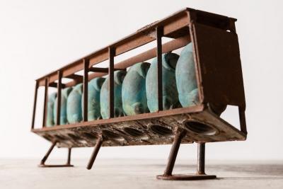 Set of Six Bronze Doll Head and set of Eight Bronze Doll Torso Molds