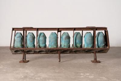 Set of Six Bronze Doll Head and set of Eight Bronze Doll Torso Molds