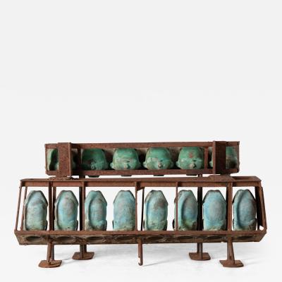 Set of Six Bronze Doll Head and set of Eight Bronze Doll Torso Molds