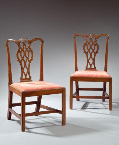 Set of Six Chippendale Side Chairs England Circa 1775