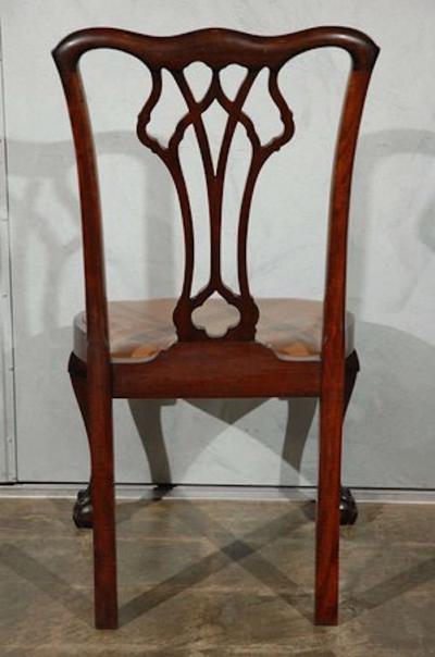 Set of Six Chippendale Style Side Chairs