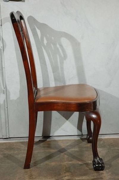 Set of Six Chippendale Style Side Chairs