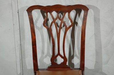 Set of Six Chippendale Style Side Chairs