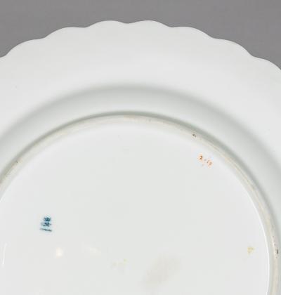 Set of Six Copeland Cobalt Blue Plates