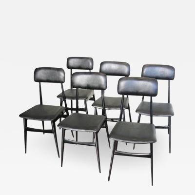 Set of Six Dining Chairs by Carlo Di Carli and Gio Ponti