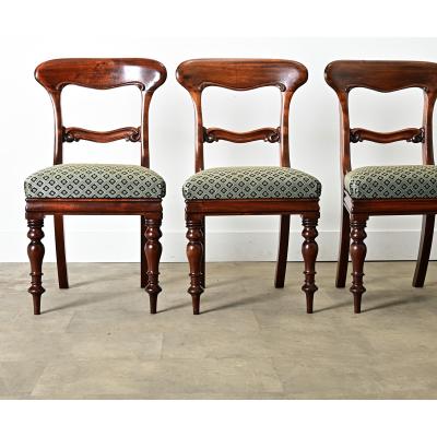 Set of Six English Victorian Dining Chairs