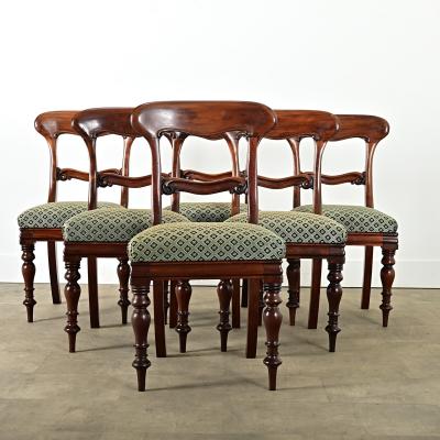 Set of Six English Victorian Dining Chairs