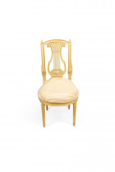 Set of Six French Louis XVI Lyre Side Chairs