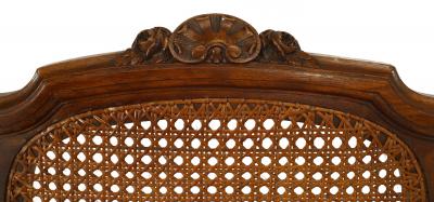 Set of Six French Louis XVI Walnut Side Chairs