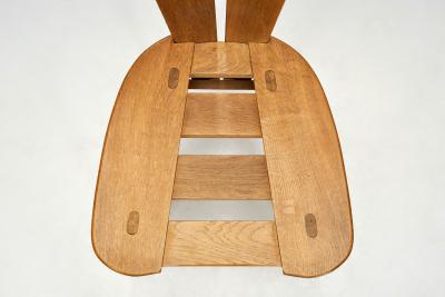 Set of Six Geometric Dining Chairs Europe ca 1960s