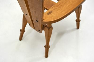 Set of Six Geometric Dining Chairs Europe ca 1960s