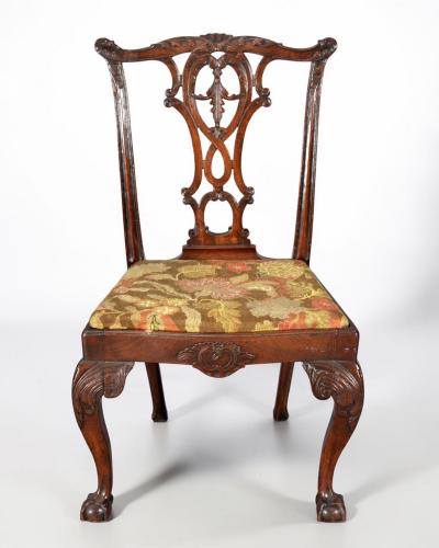 Set of Six George II Mahogany Dining Chairs c 1760