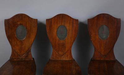 Set of Six Georgian Hall Chairs
