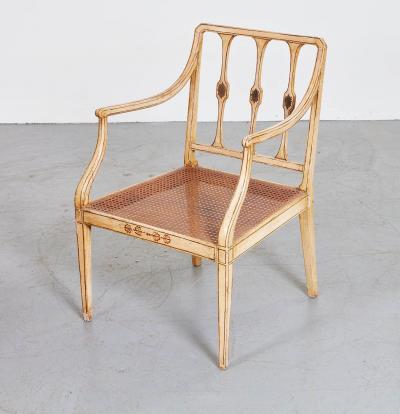 Set of Six Georgian Painted Chairs