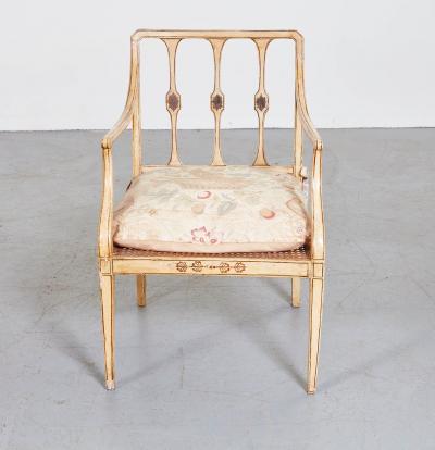 Set of Six Georgian Painted Chairs