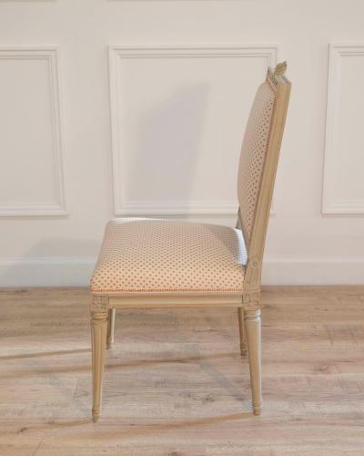 Set of Six Gustavian Chairs by Jacob Malmsten Stockholm circa 1780