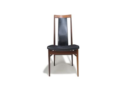 Set of Six High Back Brazilian Rosewood Dining Chairs Scandinavian c 1960s