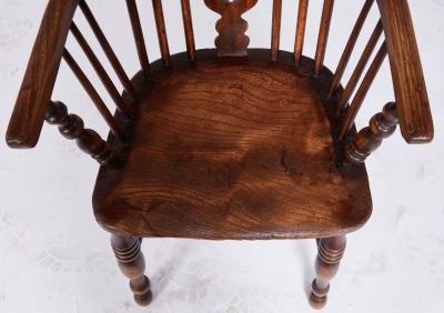 Set of Six High Back Windsor Chairs