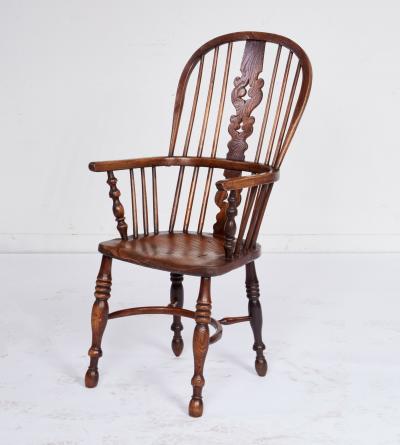 Set of Six High Back Windsor Chairs